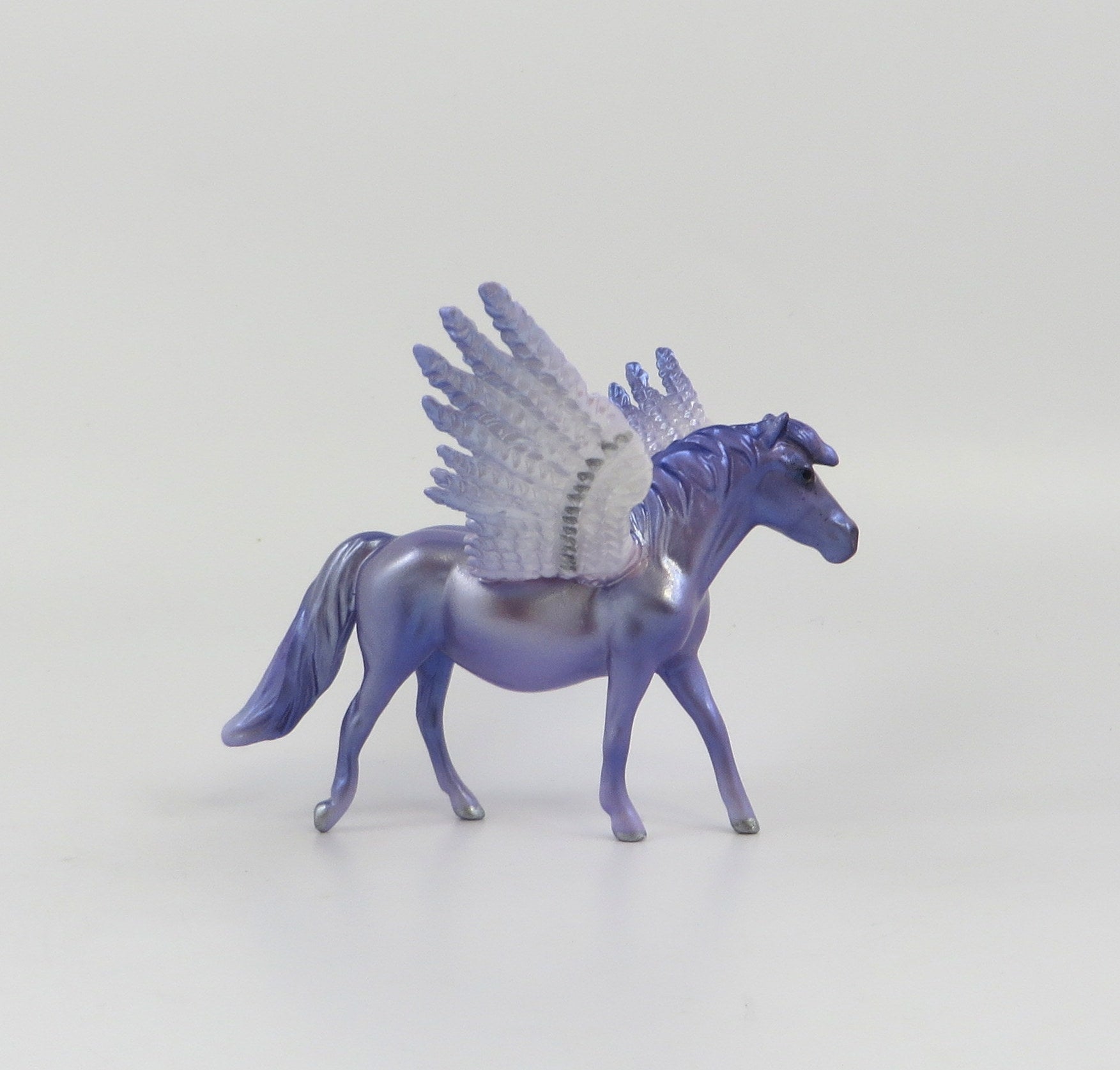 SHEBAH-OOAK LAVENDER PEGASUS PONY CHIP MODEL HORSE EQ 19
