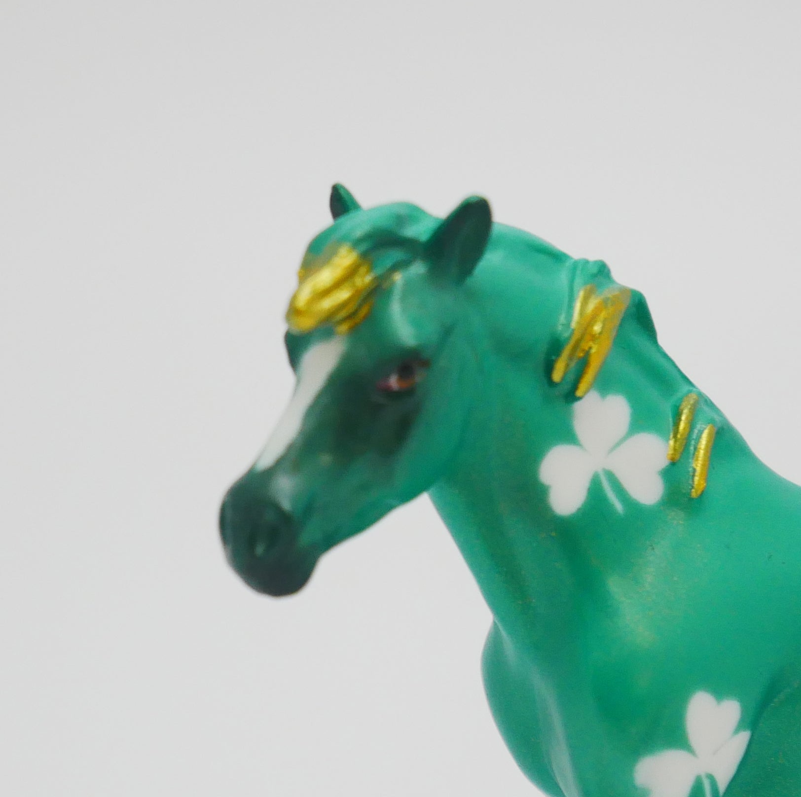 SHENANIGANS - OOAK ST. PATRICKS DAY DECO PONY CHIP MODEL HORSE 3/13/20