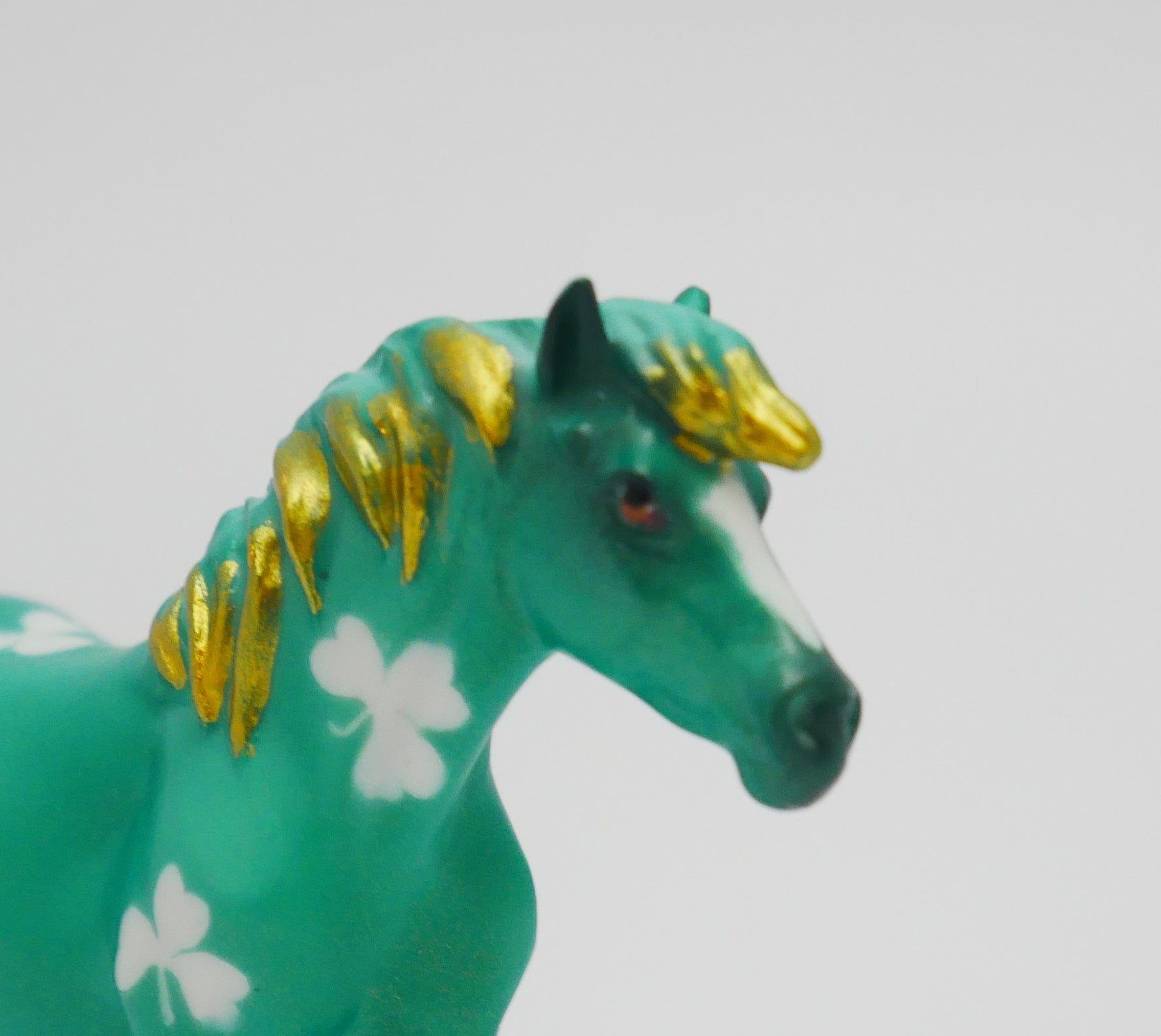 SHENANIGANS - OOAK ST. PATRICKS DAY DECO PONY CHIP MODEL HORSE 3/13/20