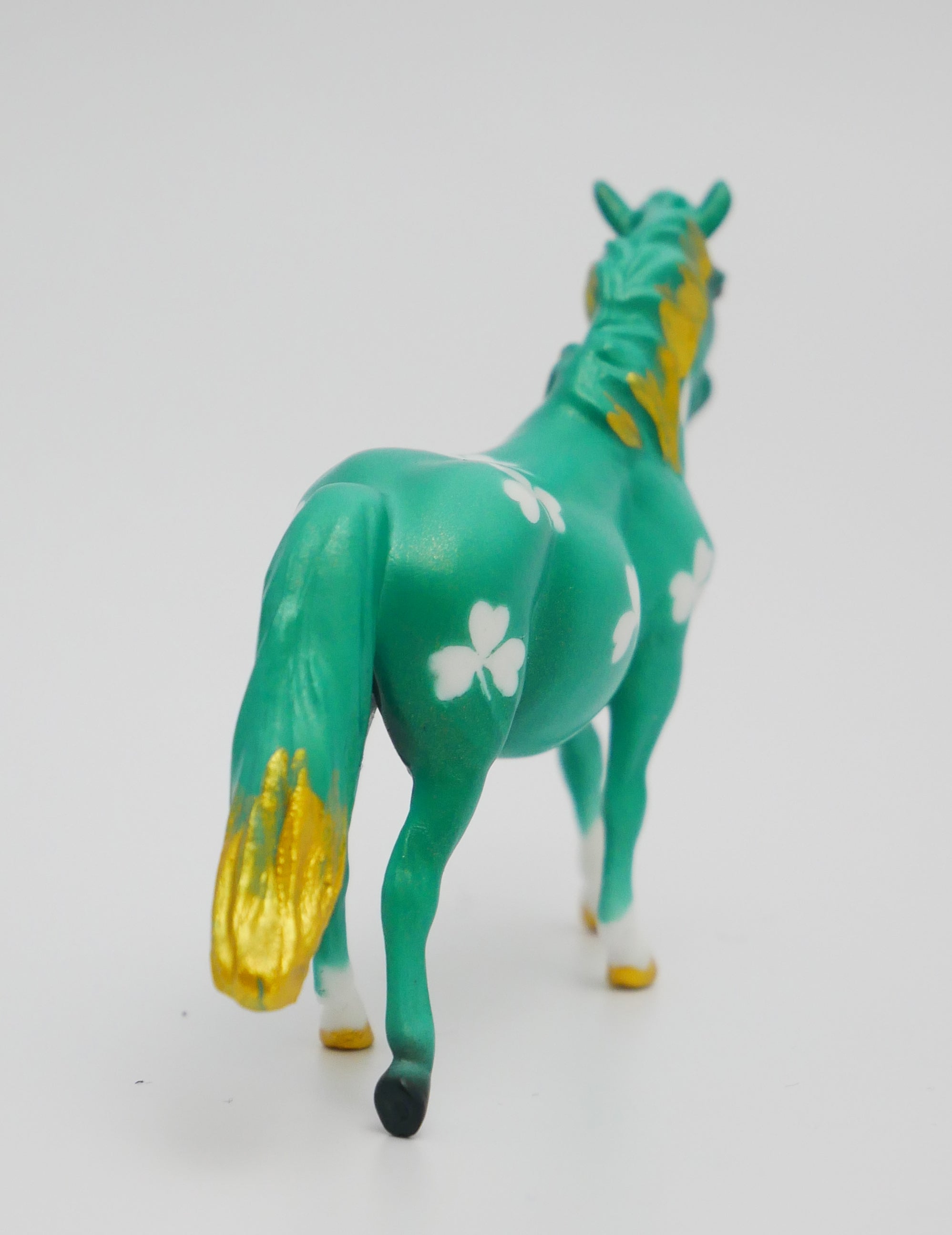 SHENANIGANS - OOAK ST. PATRICKS DAY DECO PONY CHIP MODEL HORSE 3/13/20