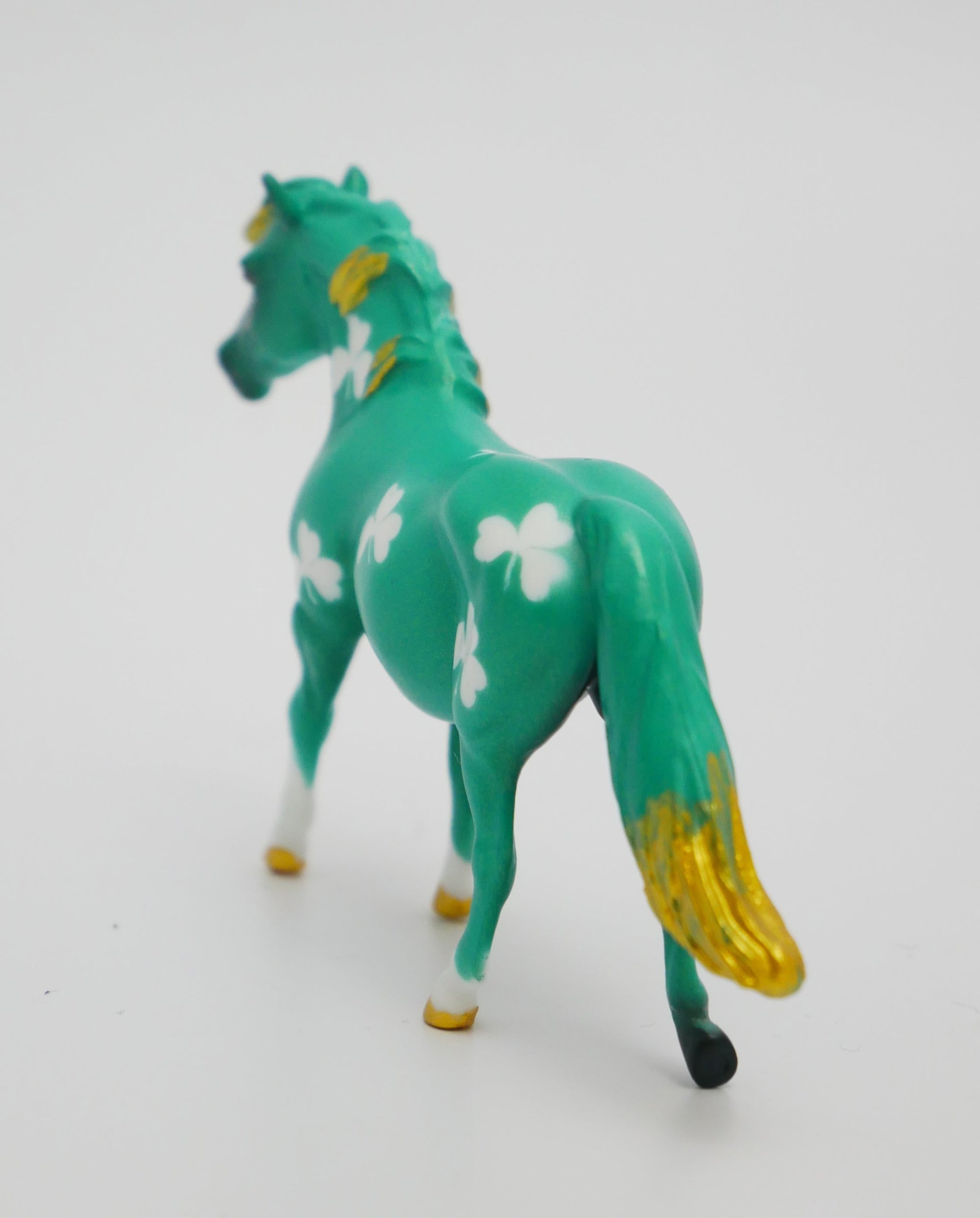SHENANIGANS - OOAK ST. PATRICKS DAY DECO PONY CHIP MODEL HORSE 3/13/20
