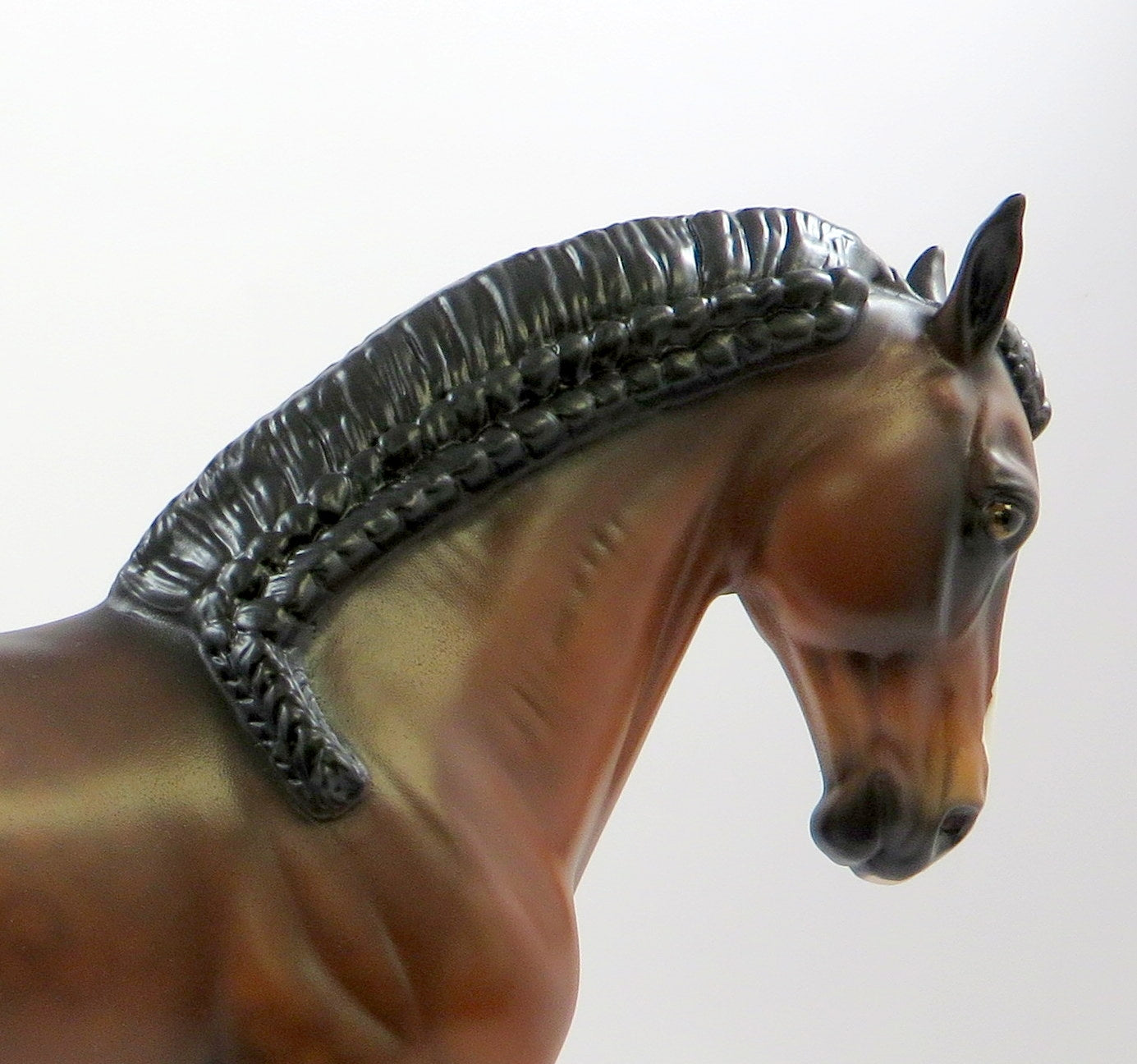 KINGIAN-OOAK DAPPLE BAY ANDALUSIAN MODEL HORSE EQ 2019