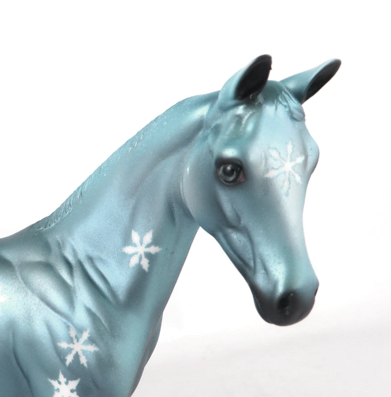 SILVER BELLS-OOAK BLUE SNOWFLAKE WEANLING MODEL HORSE BY MISSY FOX WHS 19