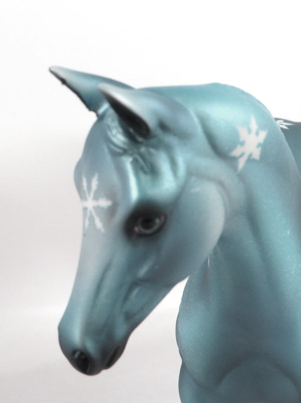 SILVER BELLS-OOAK BLUE SNOWFLAKE WEANLING MODEL HORSE BY MISSY FOX WHS 19