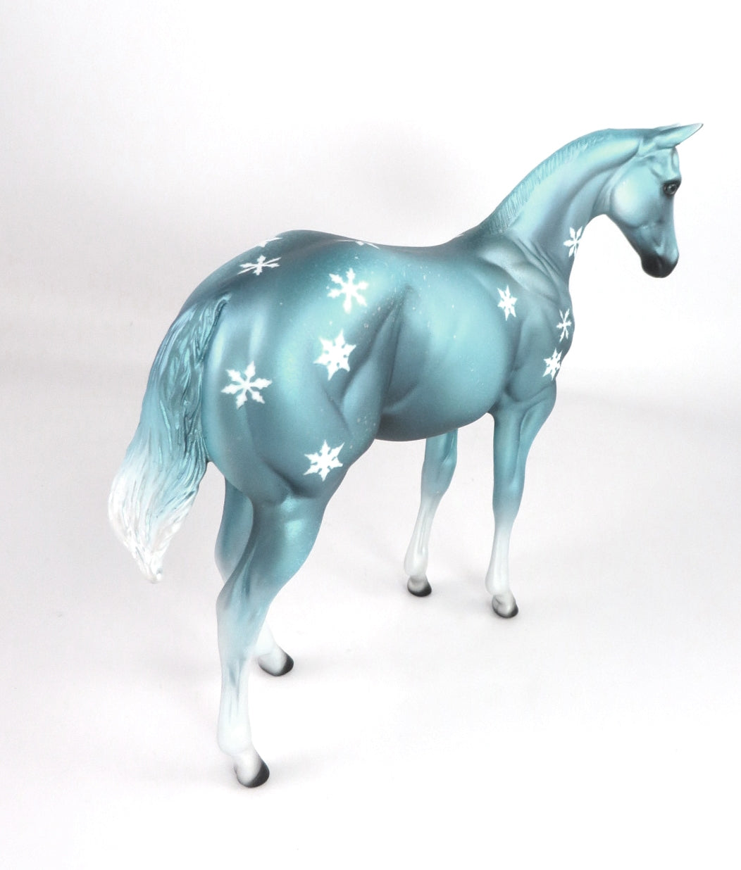SILVER BELLS-OOAK BLUE SNOWFLAKE WEANLING MODEL HORSE BY MISSY FOX WHS 19