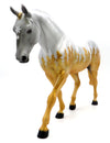 Silver and Gold - OOAK Irish Drafter Painted by Dawn Quick Holiday Sale 2021