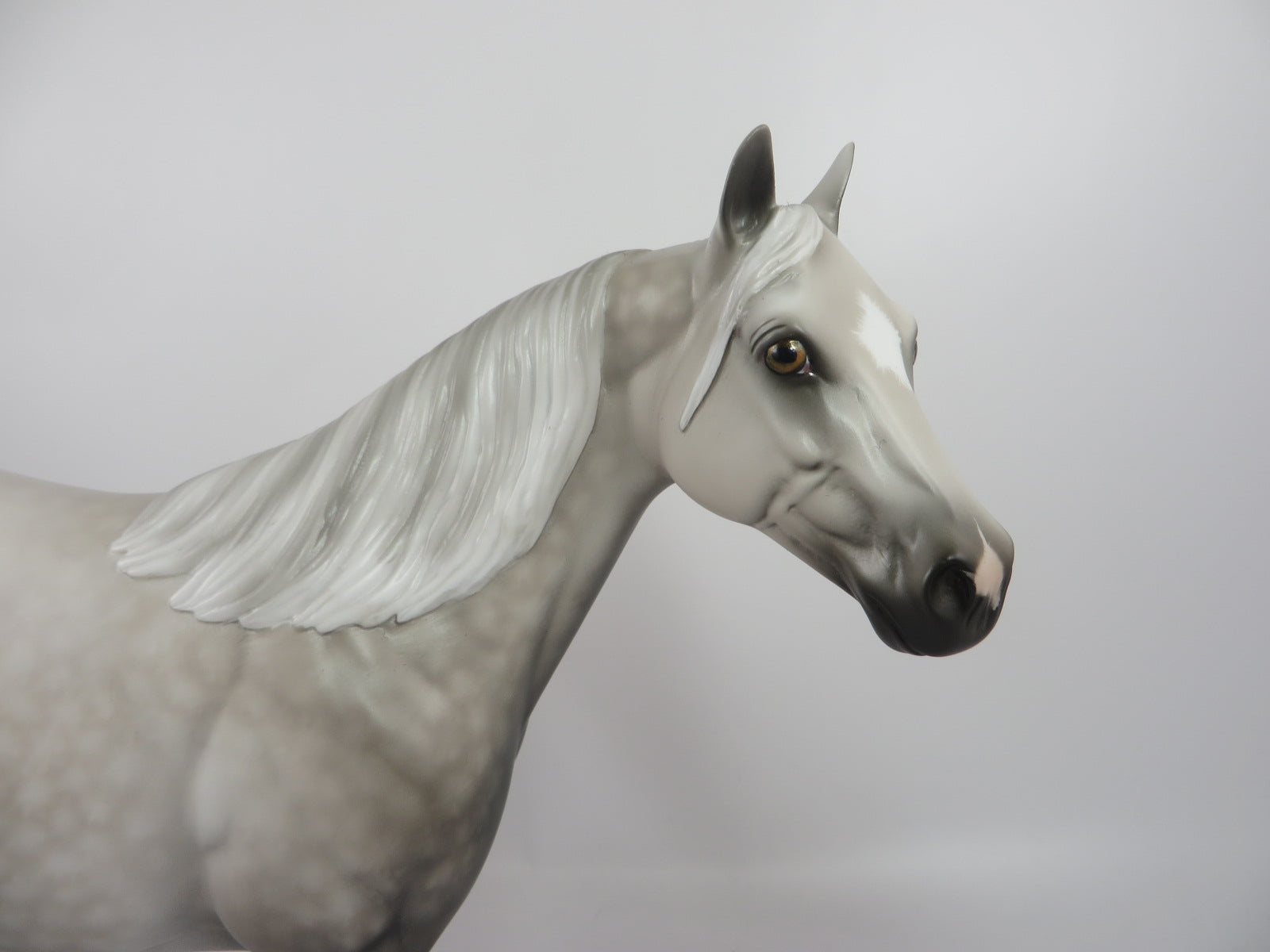 SINTERKLASS-OOAK STAR DAPPLE ISH MODEL HORSE BY SHERYL LEISURE WHS 19