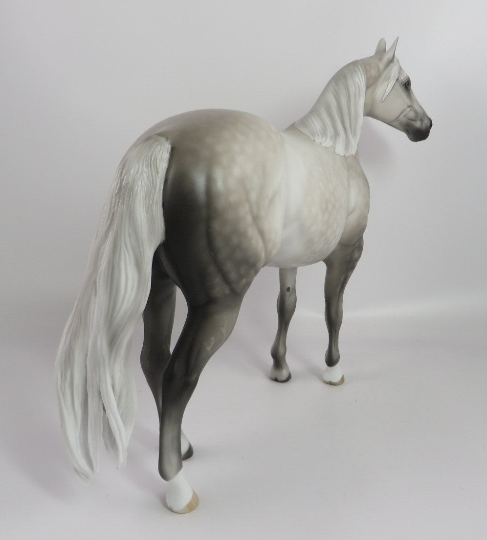 SINTERKLASS-OOAK STAR DAPPLE ISH MODEL HORSE BY SHERYL LEISURE WHS 19