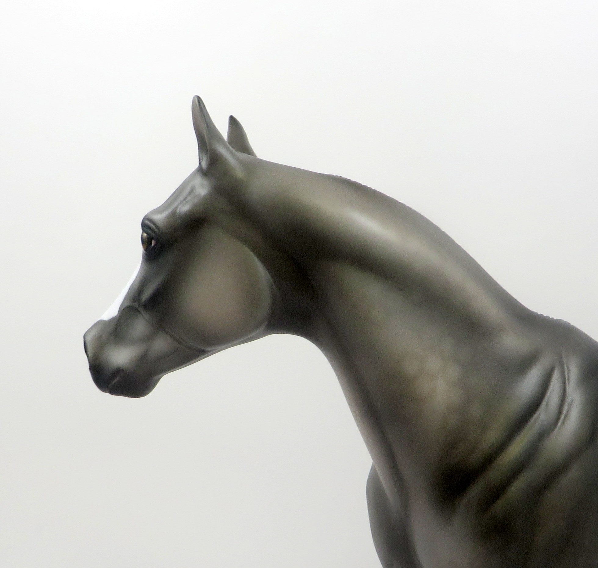 SIR DRAKE-OOAK DAPPLE GREY ISH MODEL HORSE EQ 19