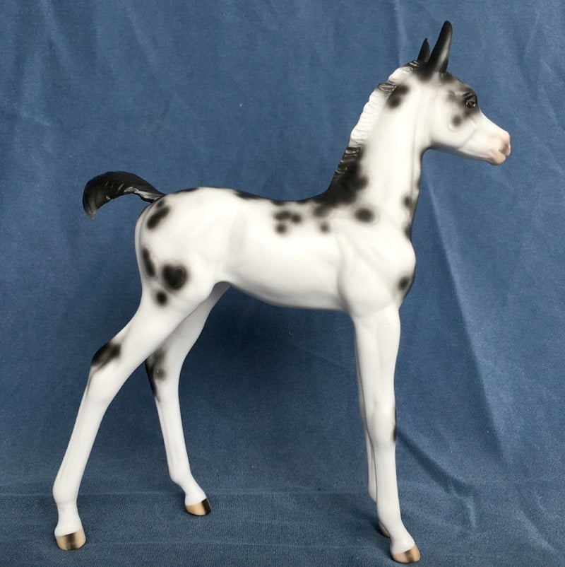 SLAP HAPPY-OOAK SPOTTED MULE FOAL BY SHERYL LEISURE 4/22/20