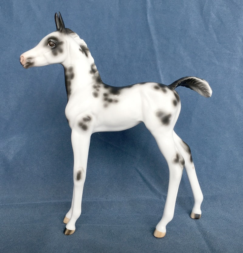 SLAP HAPPY-OOAK SPOTTED MULE FOAL BY SHERYL LEISURE 4/22/20