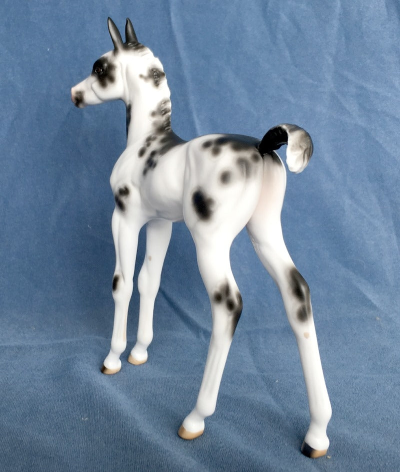 SLAP HAPPY-OOAK SPOTTED MULE FOAL BY SHERYL LEISURE 4/22/20