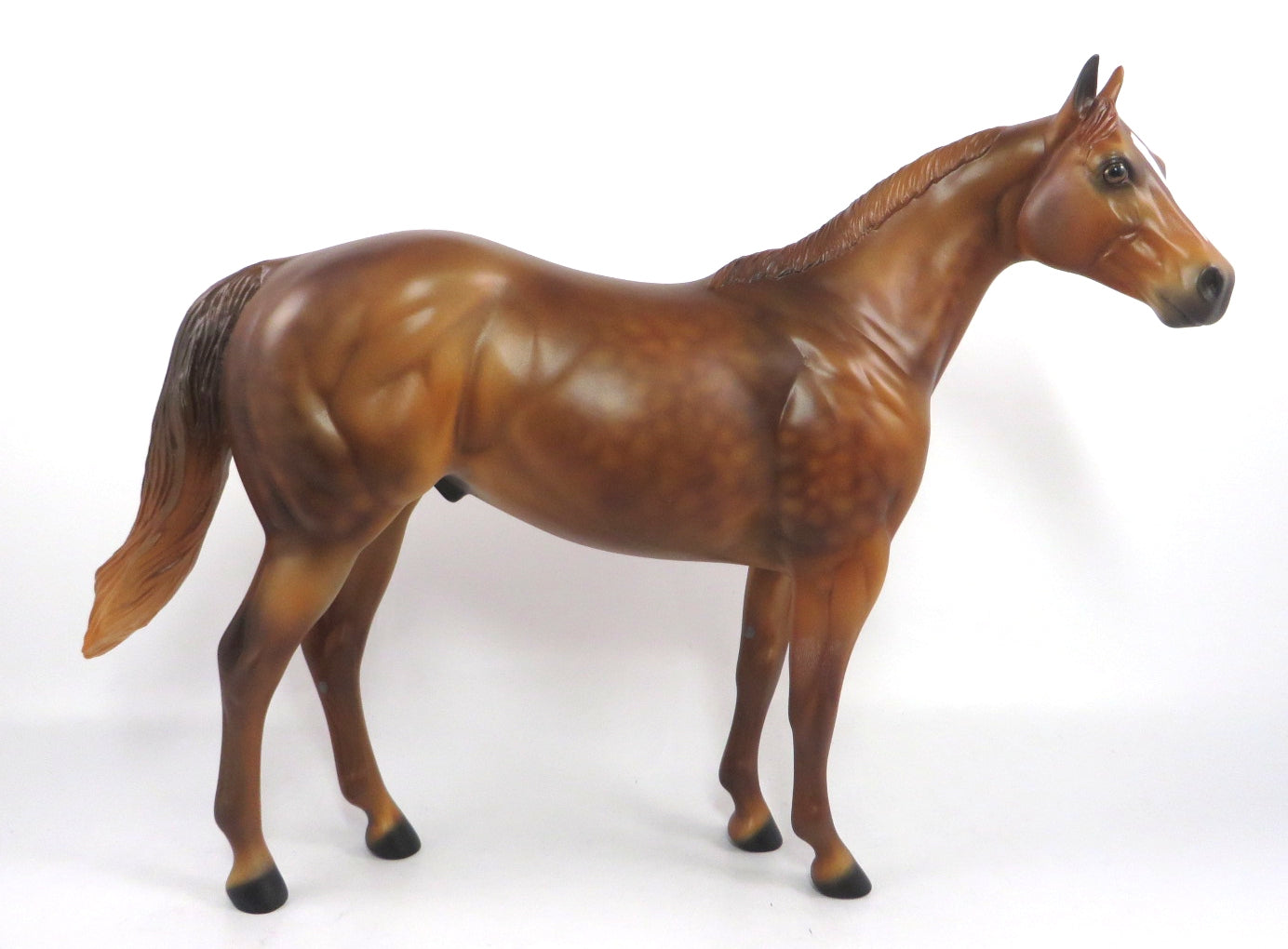 SLEEPOVER HAIR- OOAK DAPPLE CHESTNUT ISH MODEL HORSE BY AUDREY DIXON PJ20