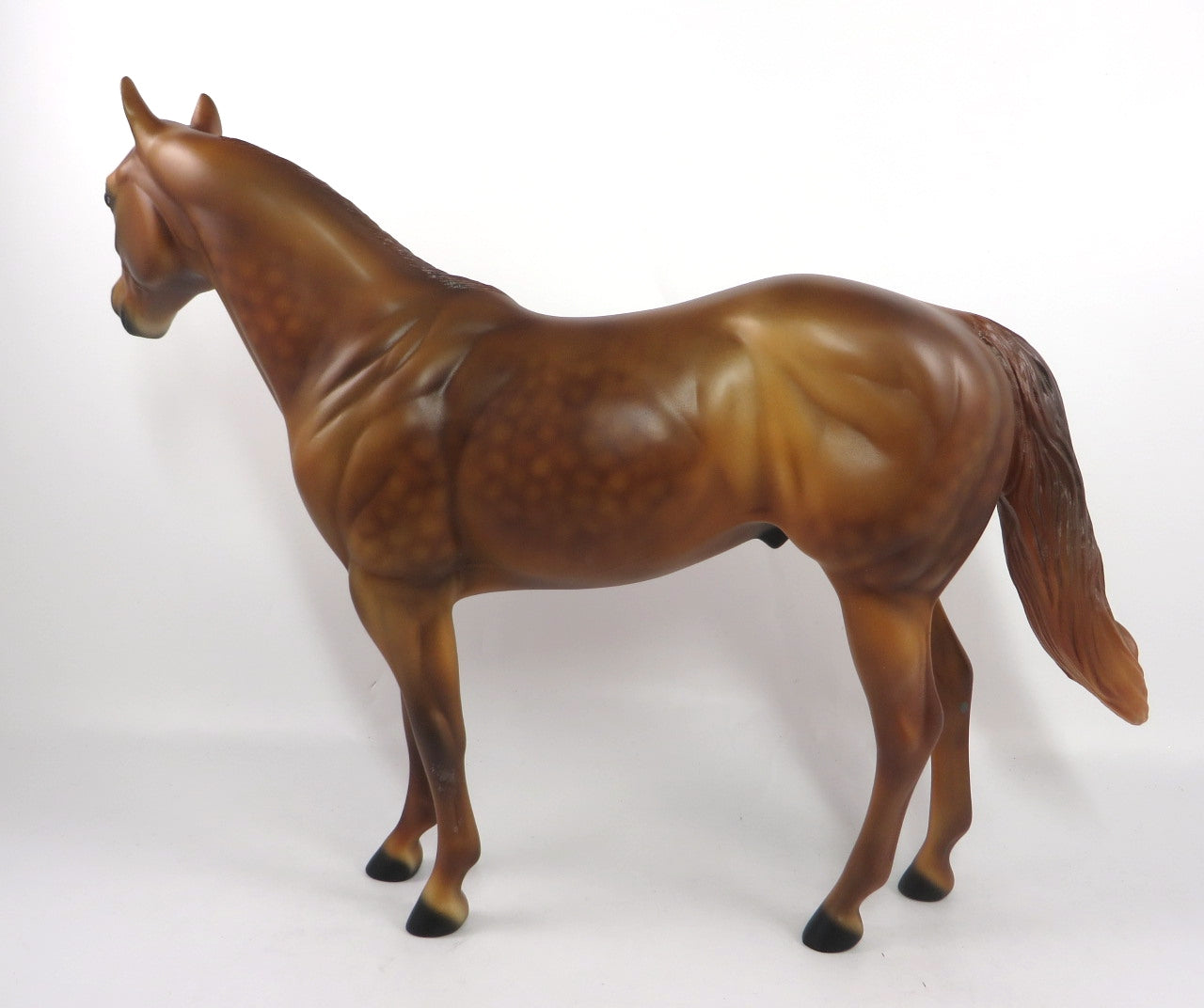 SLEEPOVER HAIR- OOAK DAPPLE CHESTNUT ISH MODEL HORSE BY AUDREY DIXON PJ20