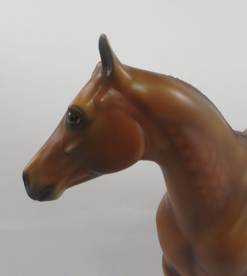 SLEEPOVER HAIR- OOAK DAPPLE CHESTNUT ISH MODEL HORSE BY AUDREY DIXON PJ20