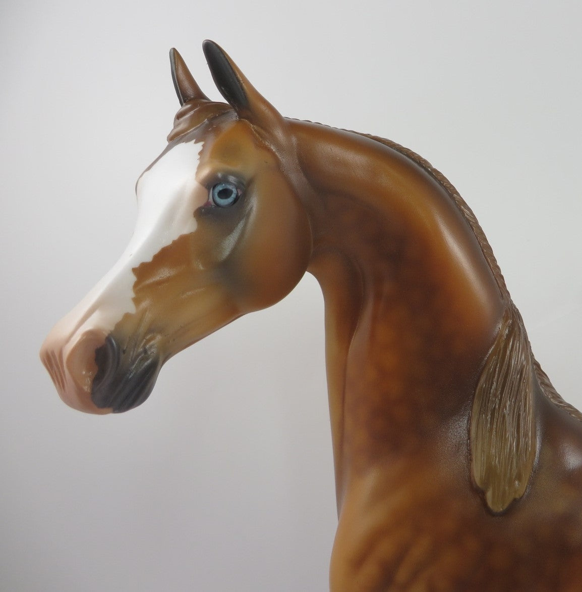 SLUMBER PARTY-OOAK DAPPLE CHESTNUT ARABIAN MODEL HORSE BY AUDREY DIXON PJ20