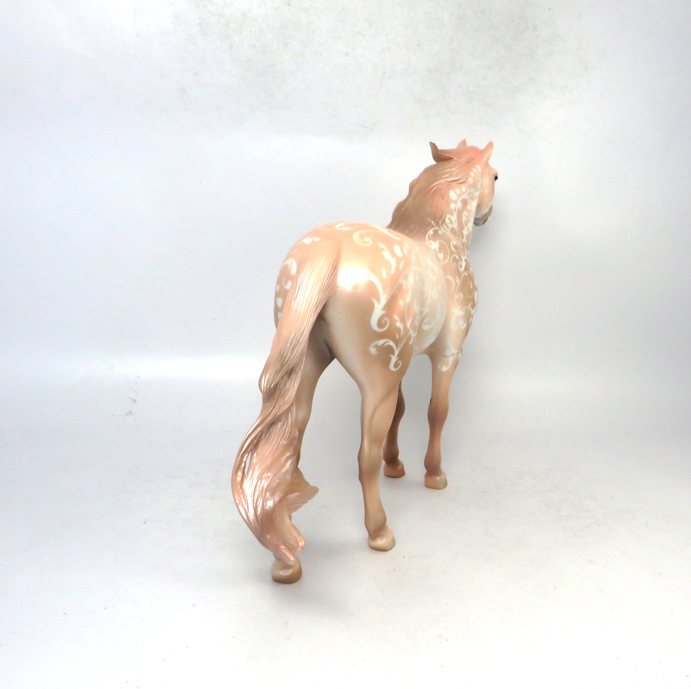 SHIMMERING LOVE-OOAK- PEARLY PINK VALENITNE DECORATOR SPANISH MUSTANG BY DAWN QUICK 2/1/19