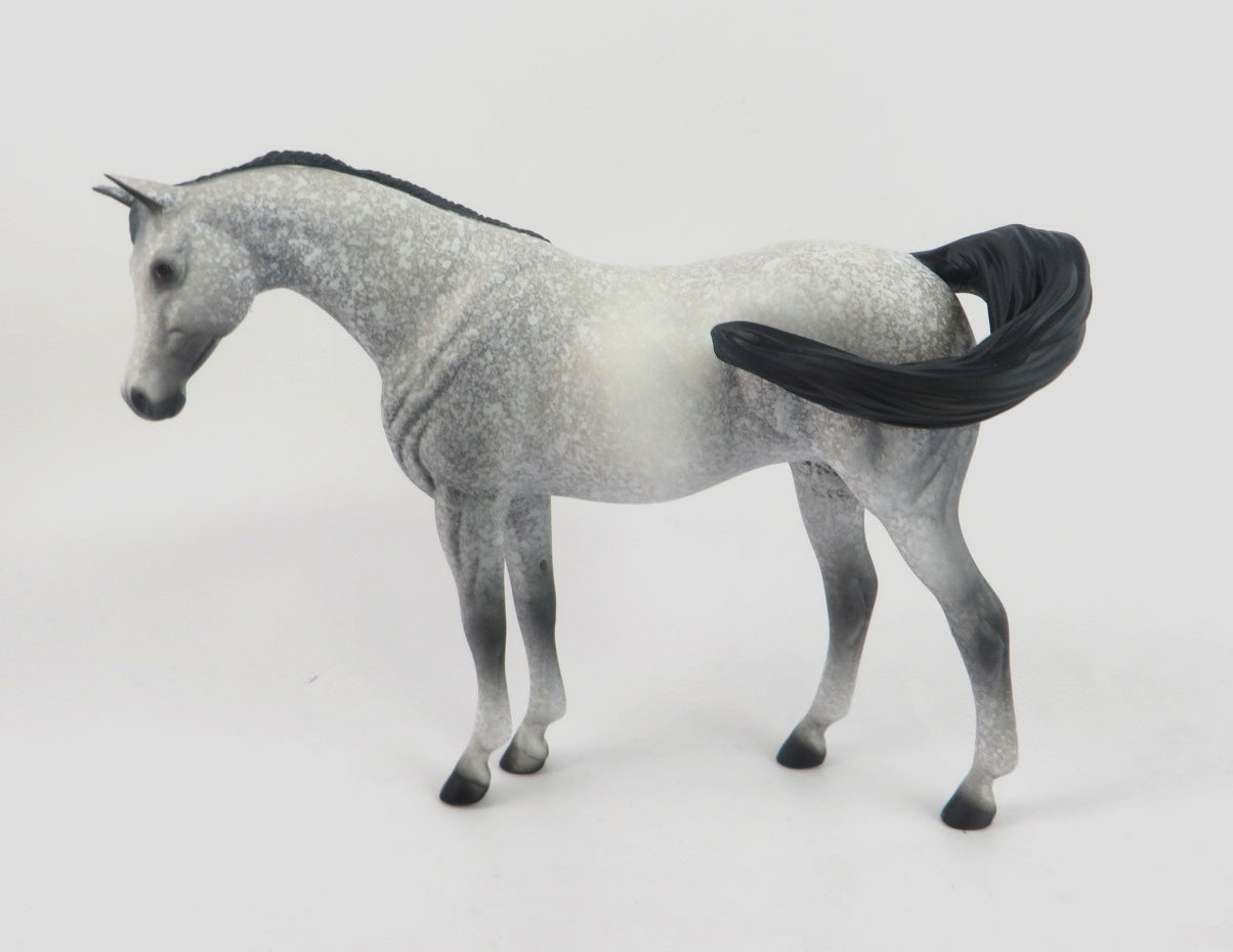SMOKEY -OOAK SPECKLED GREY ARABIAN PEBBLES BY AL KATT WHS19