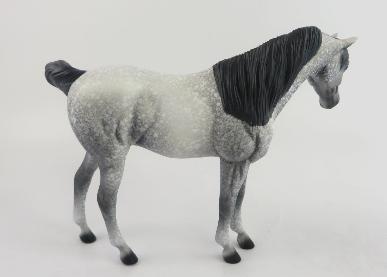 SMOKEY -OOAK SPECKLED GREY ARABIAN PEBBLES BY AL KATT WHS19