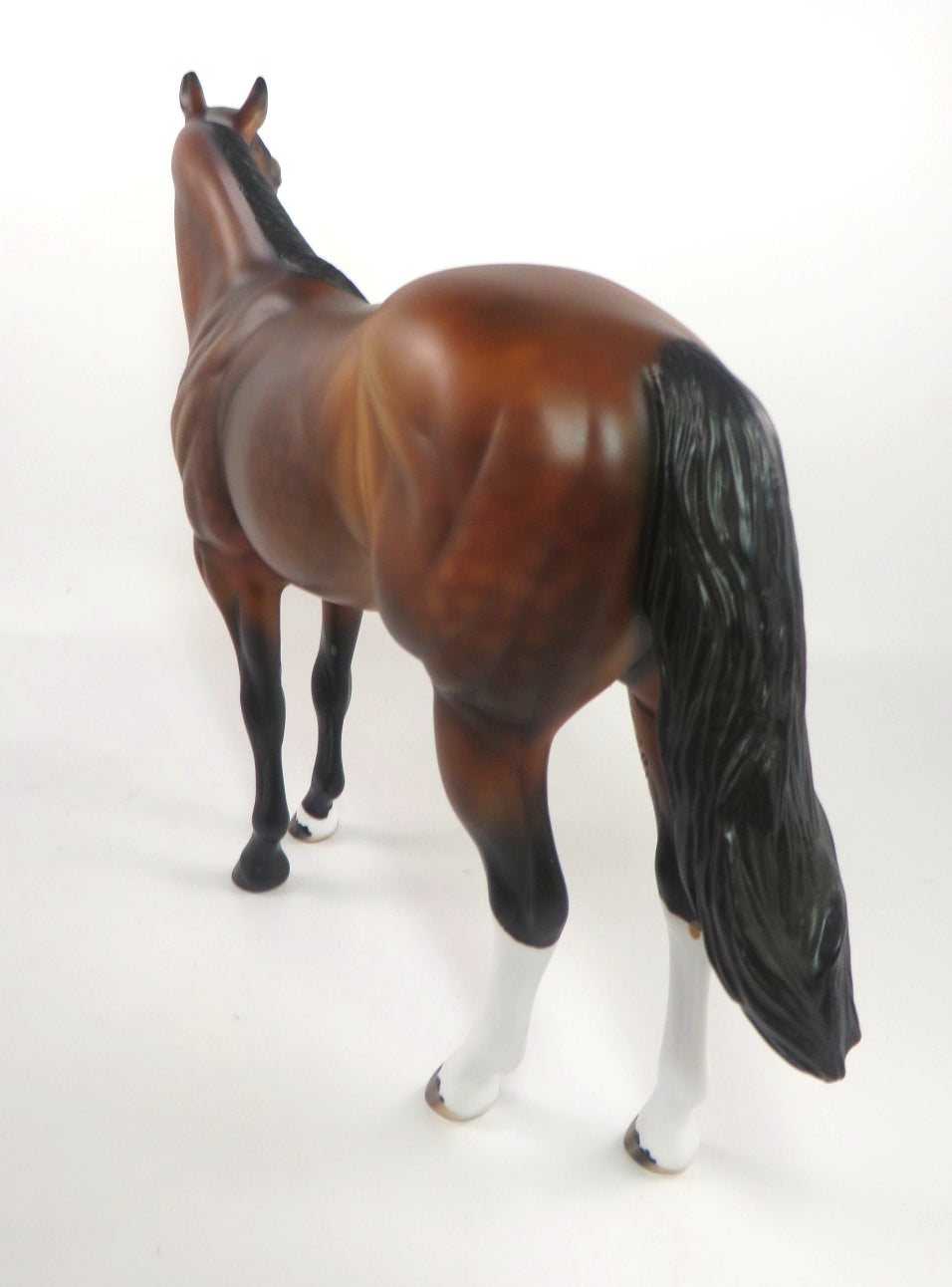 SNACK CADDIE - OOAK DAPPLE BAY ISH MODEL HORSE BY AUDREY DIXON PJ20