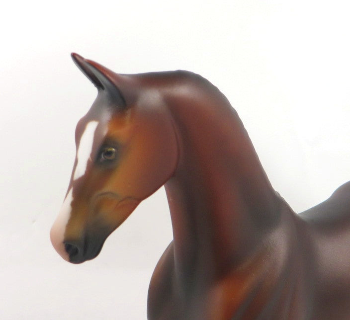 SNAP DECISION- OOAK DAPPLE BAY SADDLEBRED PEBBLES BY MELISSA FOX SB20