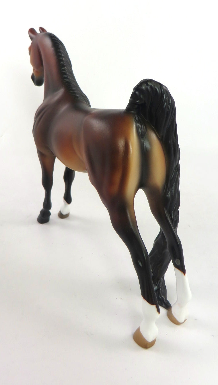SNAP DECISION- OOAK DAPPLE BAY SADDLEBRED PEBBLES BY MELISSA FOX SB20