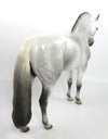 SNEAKING OUT - OOAK LIGHT DAPPLE GREY ANDALUSIAN MODEL HORSE BY MISSY FOX  PJ20