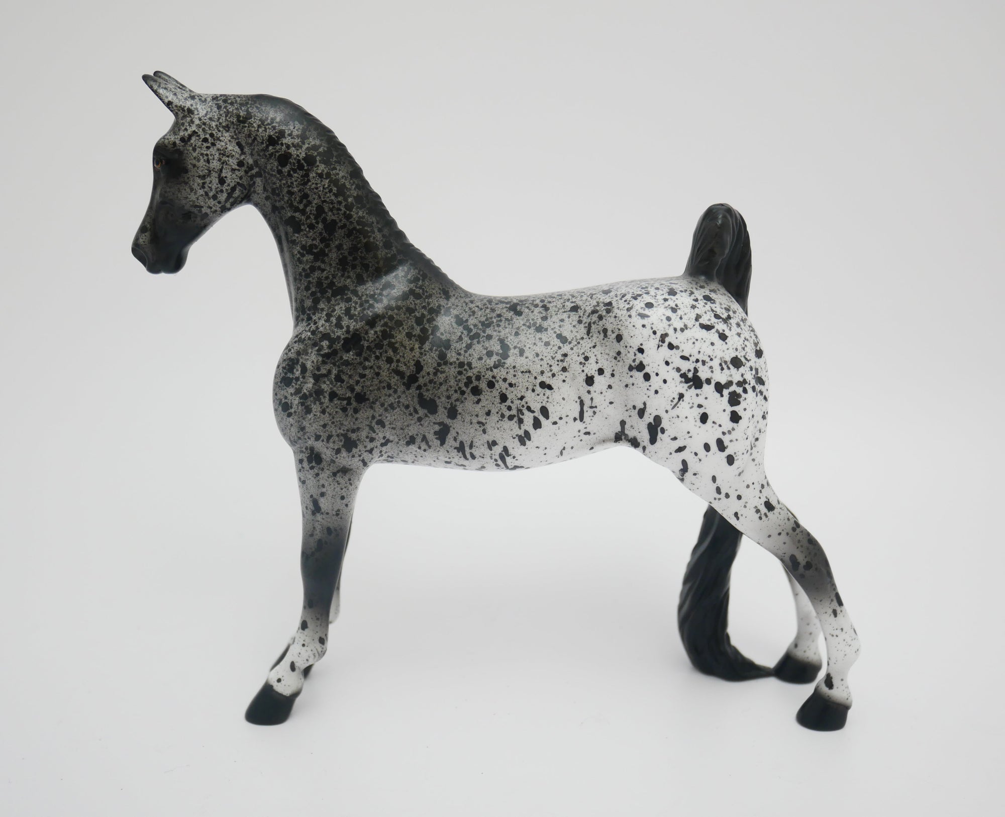 SNEEZE-OOAK LOUD APPALOOSA SADDLEBRED PEBBLES MODEL HORSE 3/13/20