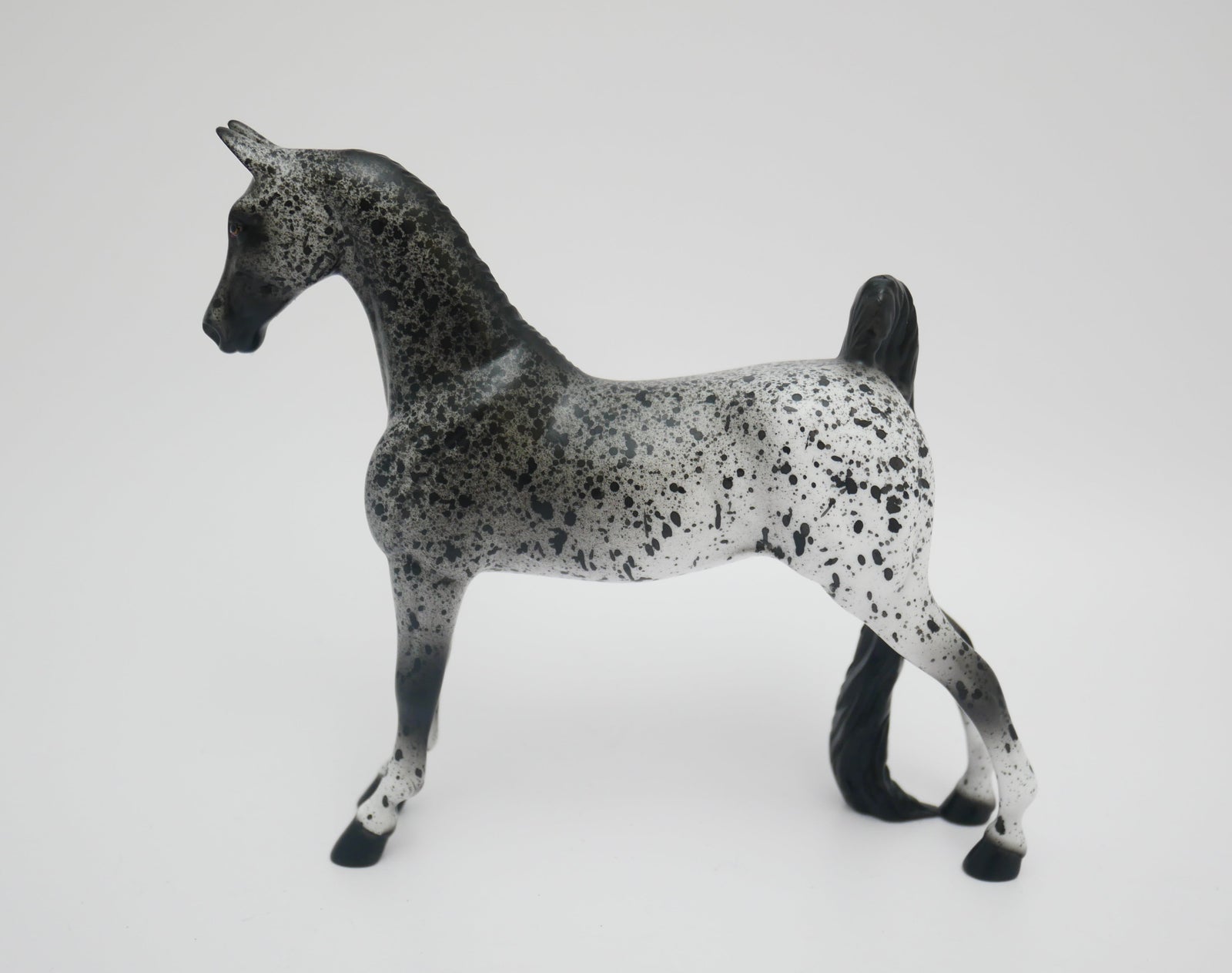 SNEEZE-OOAK LOUD APPALOOSA SADDLEBRED PEBBLES MODEL HORSE 3/13/20