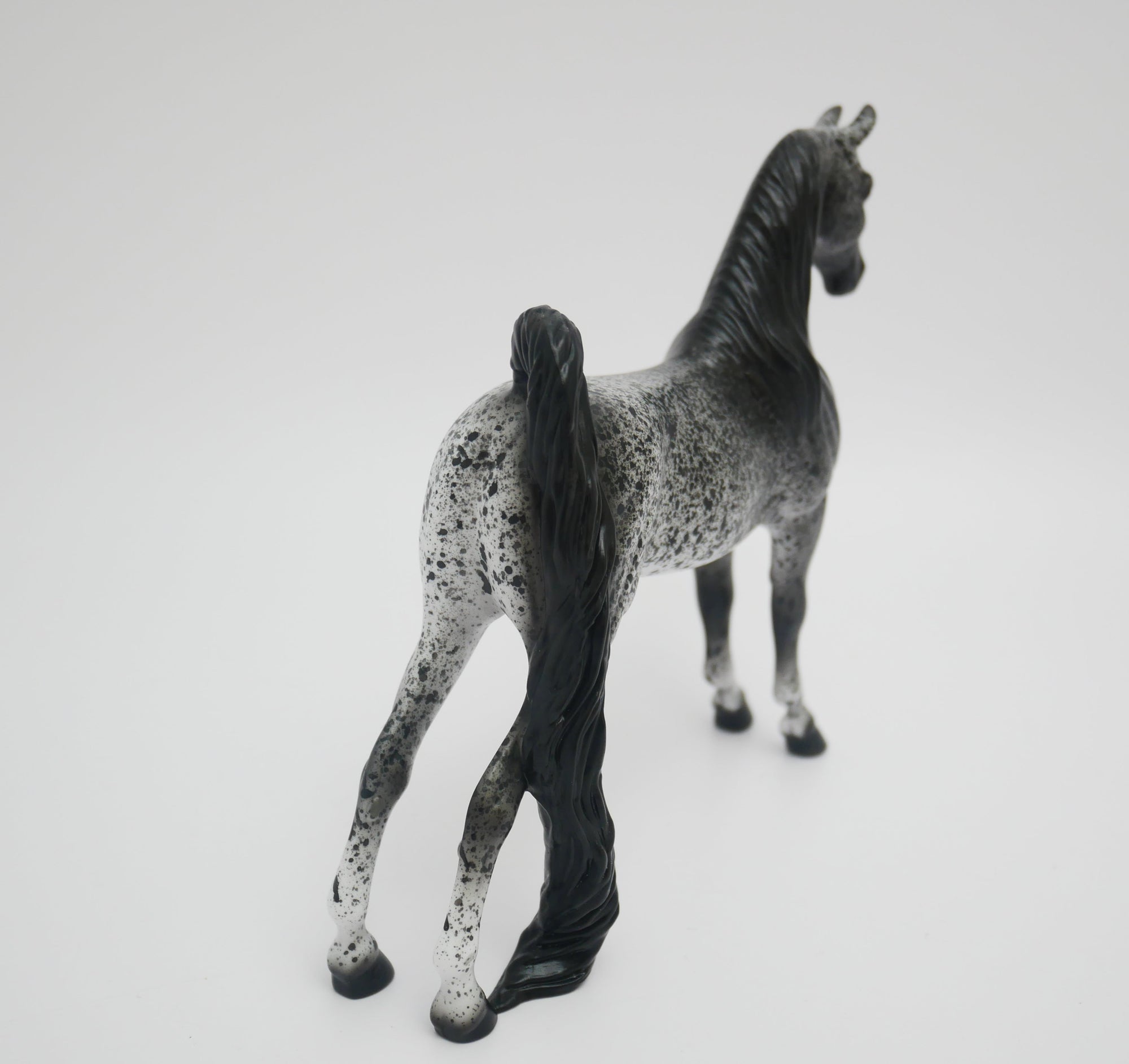 SNEEZE-OOAK LOUD APPALOOSA SADDLEBRED PEBBLES MODEL HORSE 3/13/20