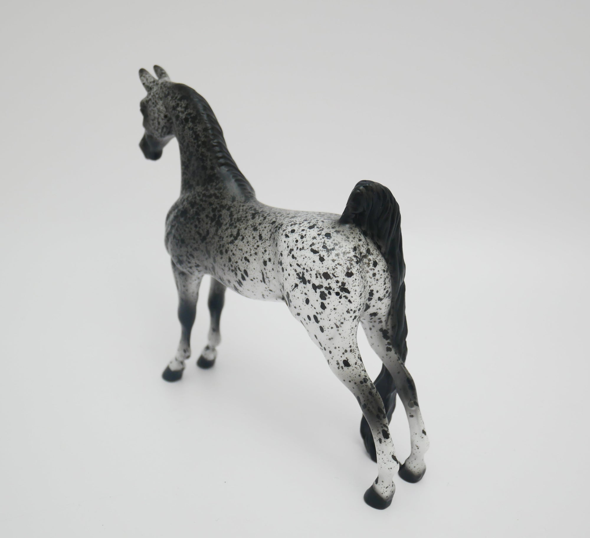 SNEEZE-OOAK LOUD APPALOOSA SADDLEBRED PEBBLES MODEL HORSE 3/13/20