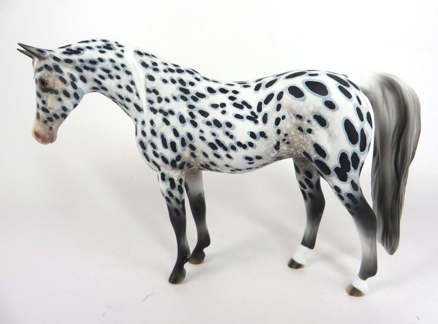 SNOW SPOTS-OOAK APPALOOSA ARABIAN MARE PEBBLES MODEL WHS 19
