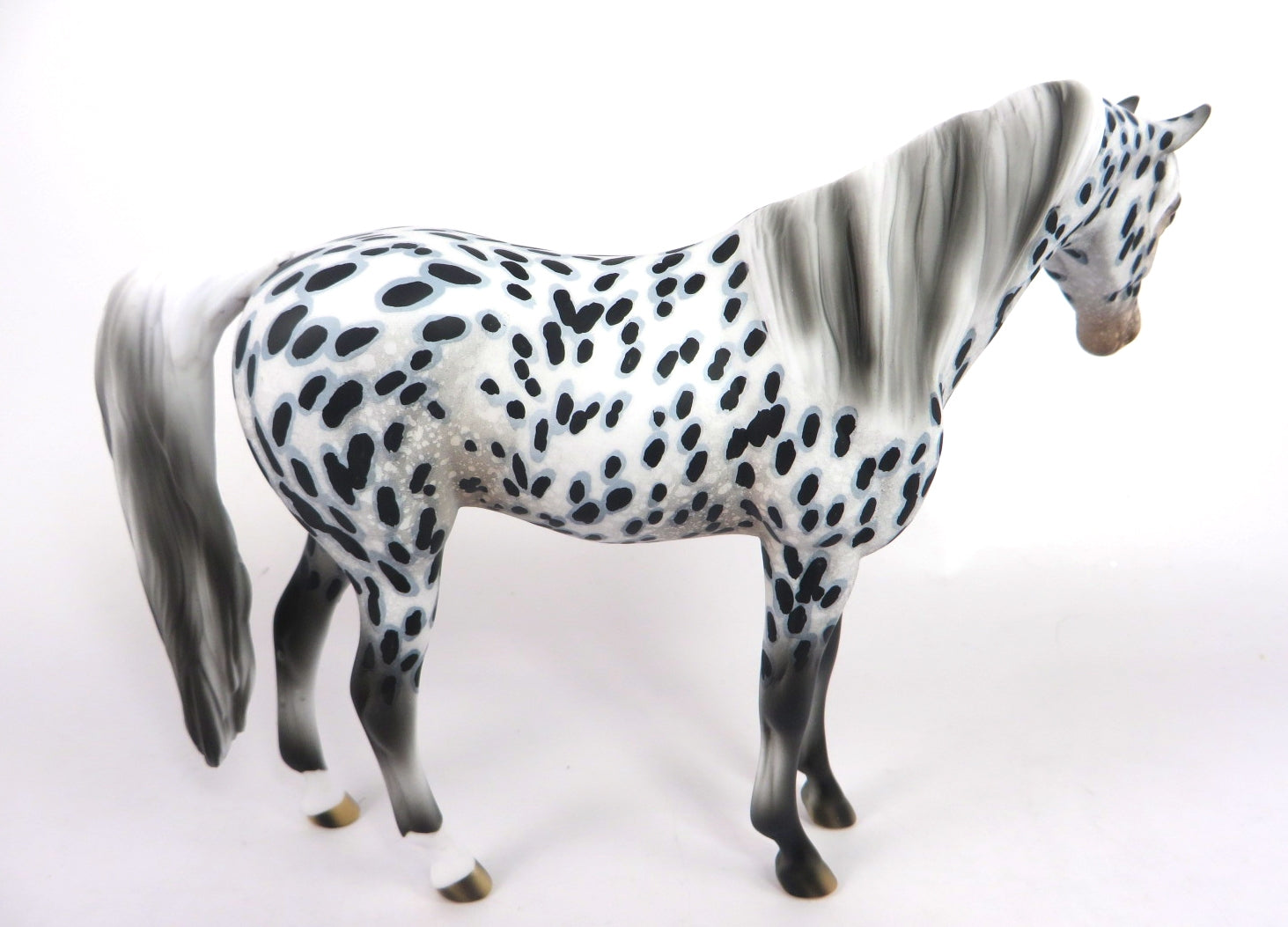 SNOW SPOTS-OOAK APPALOOSA ARABIAN MARE PEBBLES MODEL WHS 19