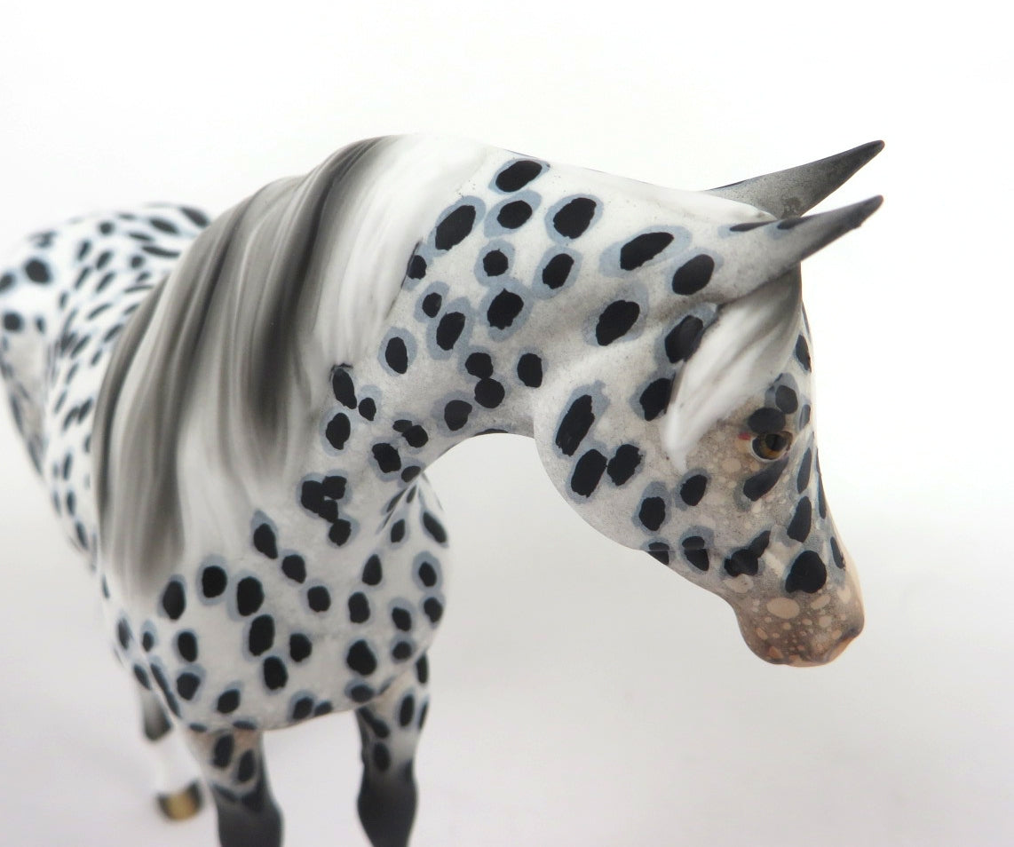 SNOW SPOTS-OOAK APPALOOSA ARABIAN MARE PEBBLES MODEL WHS 19