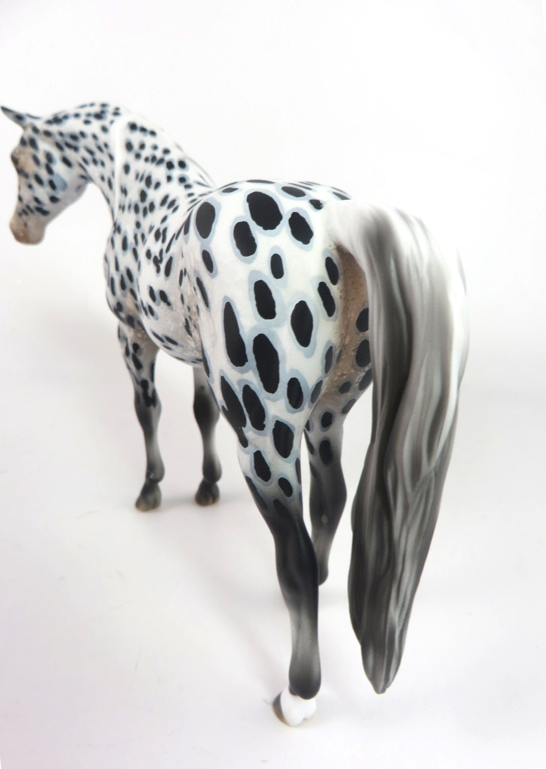 SNOW SPOTS-OOAK APPALOOSA ARABIAN MARE PEBBLES MODEL WHS 19