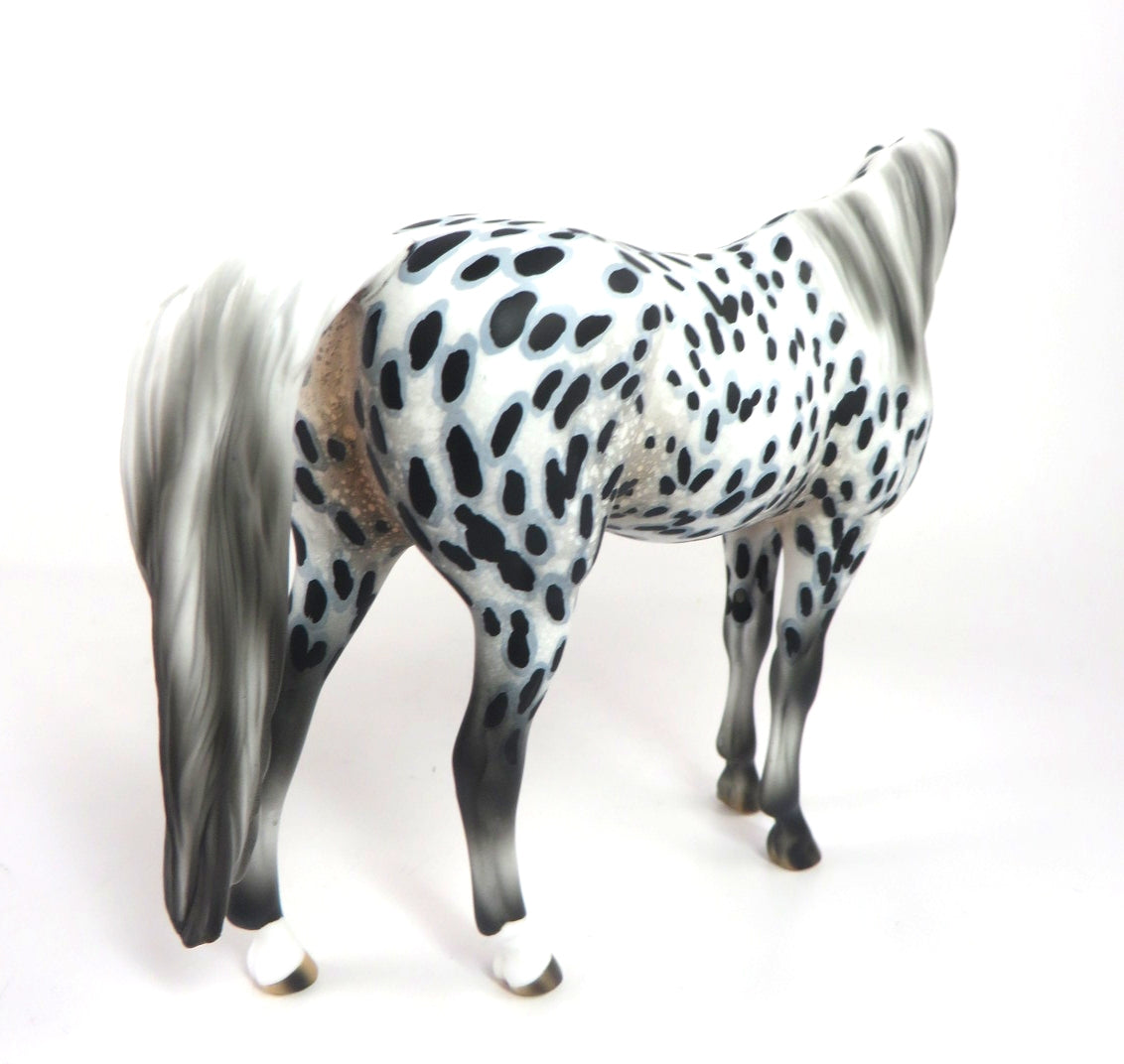 SNOW SPOTS-OOAK APPALOOSA ARABIAN MARE PEBBLES MODEL WHS 19