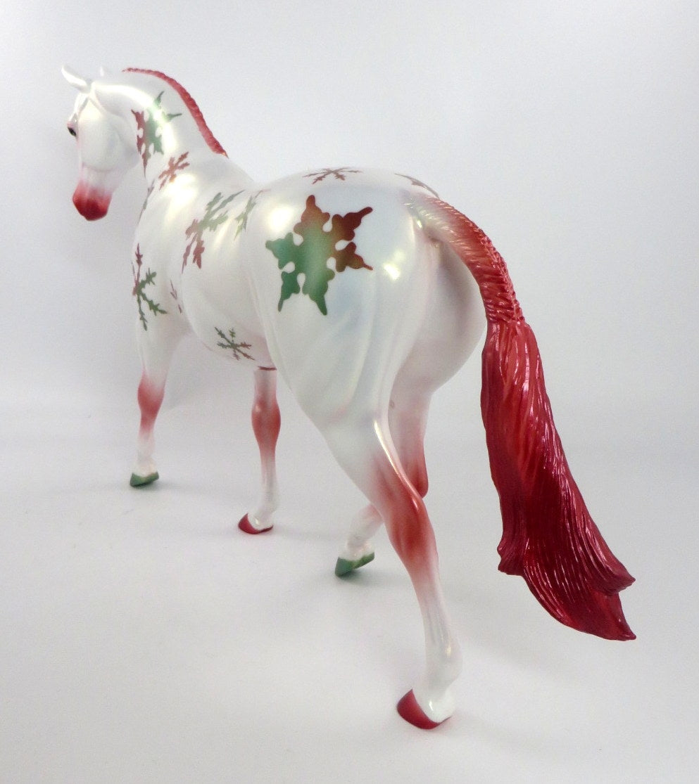 SNOW AND TELL - OOAK SNOWFLAKE DECORATION PONY BY AUDREY DIXON WHS19