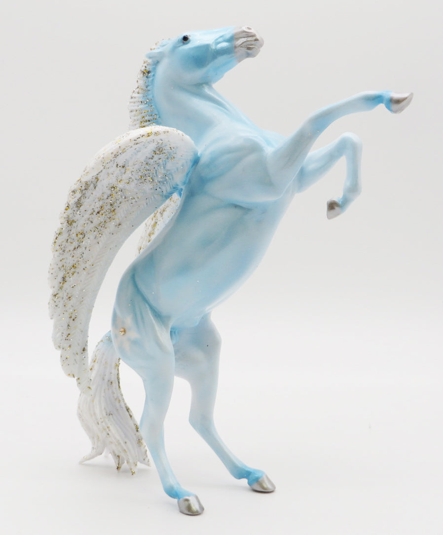 Snow Angel - OOAK Decorator Rearing Pebble - Holiday Sale 2021