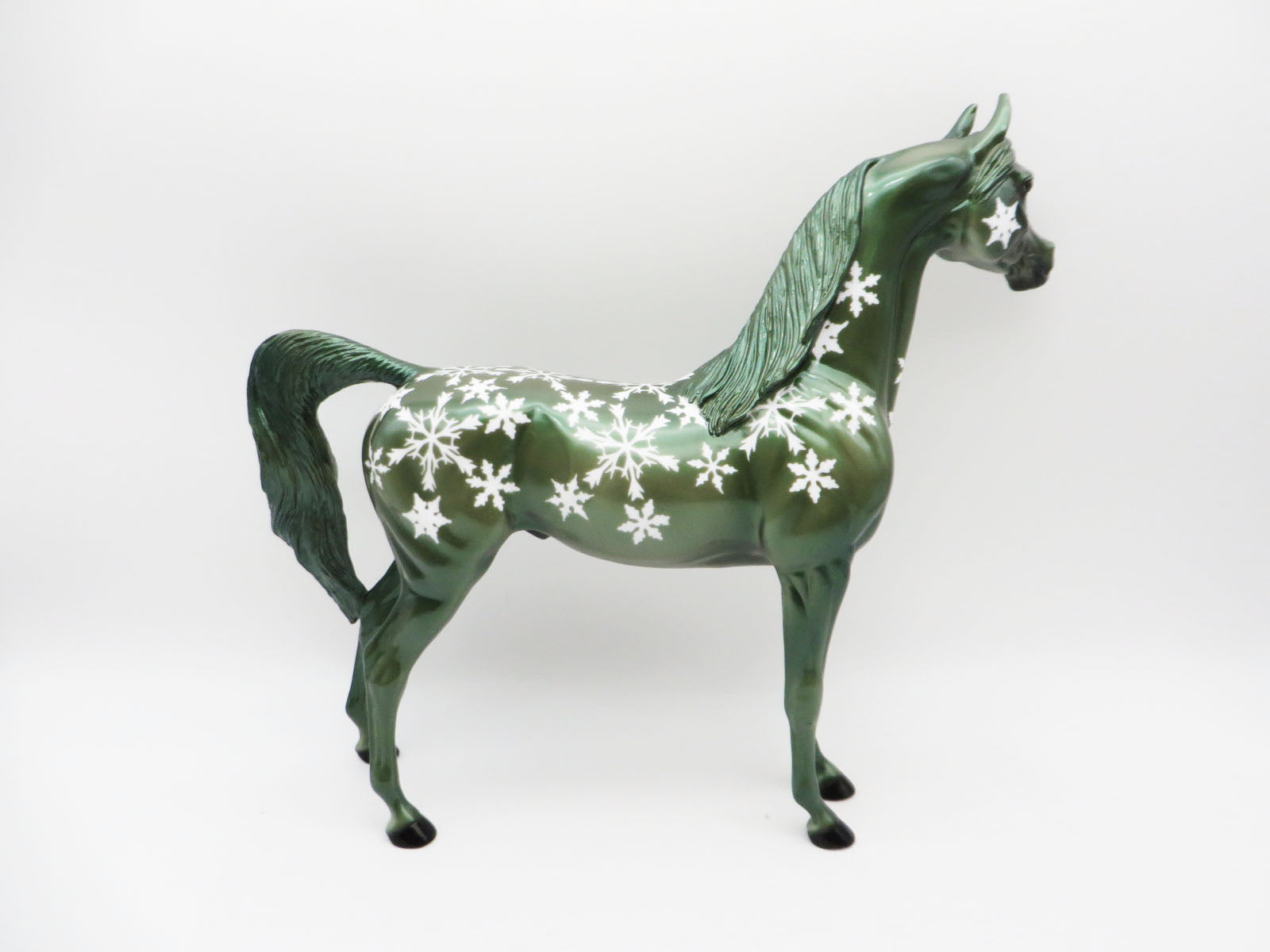 Snow Mint - OOAK - Decorator Arabian By Dawn Quick- Christmas Tails 2022 - CT22