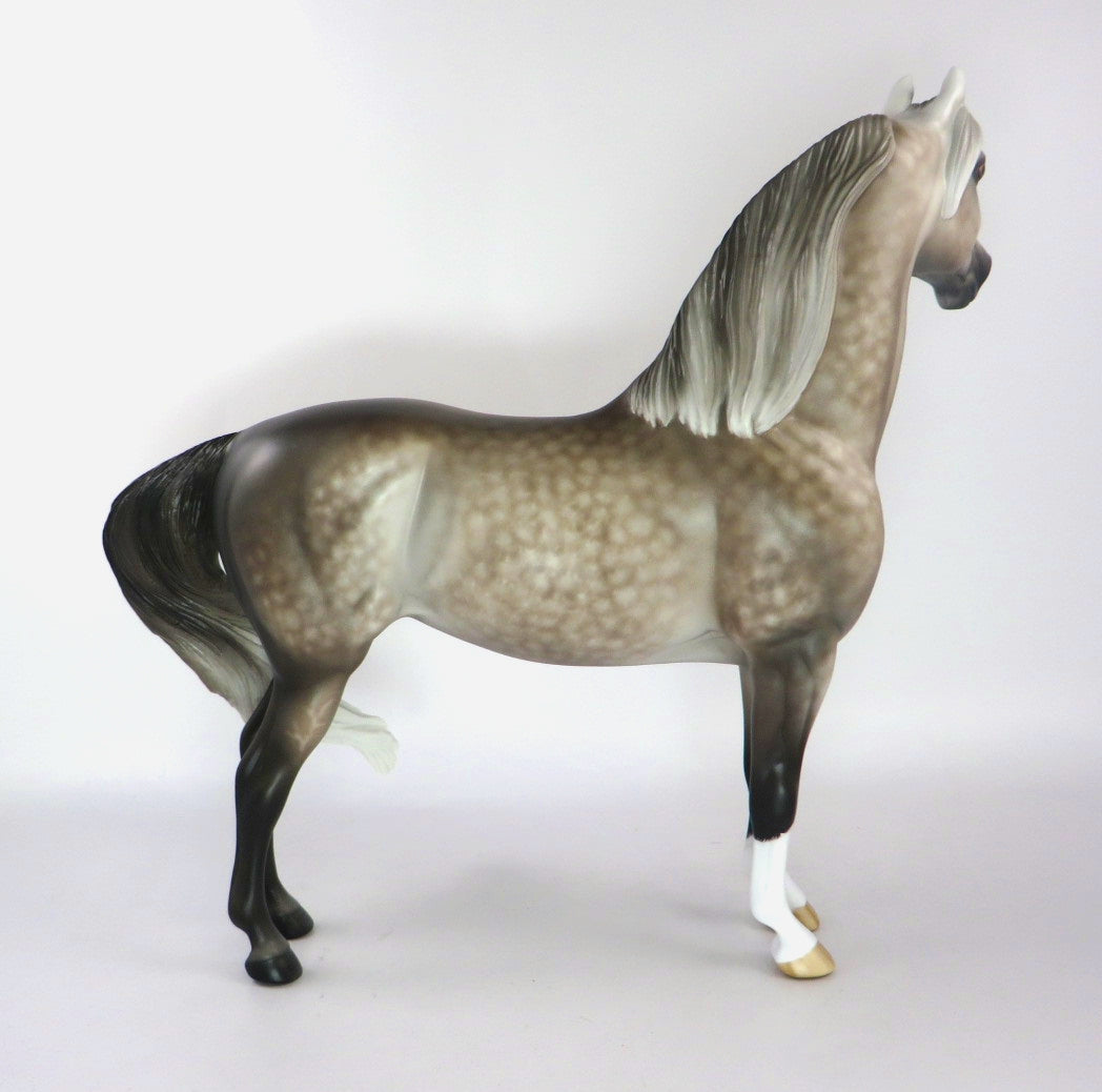 SNOWPLACE LIKE HOME-OOAK DAPPLE GREY MORGAN MODEL HORSE 12/18/19