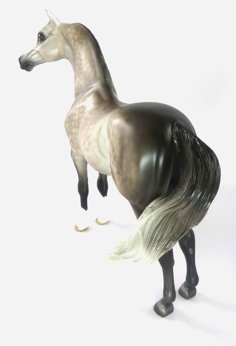 SNOWPLACE LIKE HOME-OOAK DAPPLE GREY MORGAN MODEL HORSE 12/18/19