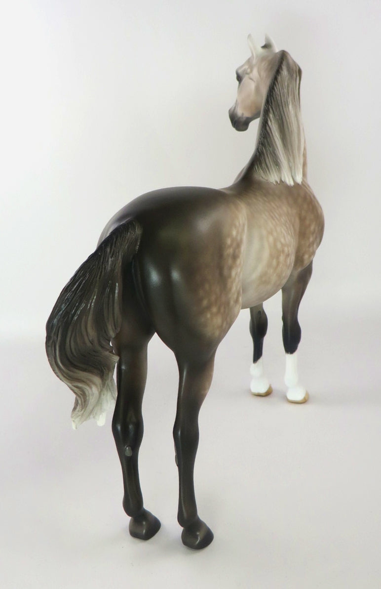 SNOWPLACE LIKE HOME-OOAK DAPPLE GREY MORGAN MODEL HORSE 12/18/19