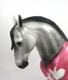 SNUGGLE BUNNY- LE-2 GREY WITH PINK PAJAMAS DECORATOR ANDALUSIAN MODEL HORSE BY MISSY FOX  PJ20