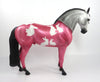 SNUGGLE BUNNY- LE-2 GREY WITH PINK PAJAMAS DECORATOR ANDALUSIAN MODEL HORSE BY MISSY FOX  PJ20