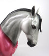 SNUGGLE BUNNY- LE-2 GREY WITH PINK PAJAMAS DECORATOR ANDALUSIAN MODEL HORSE BY MISSY FOX  PJ20