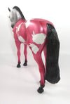SNUGGLE BUNNY- LE-2 GREY WITH PINK PAJAMAS DECORATOR ANDALUSIAN MODEL HORSE BY MISSY FOX  PJ20
