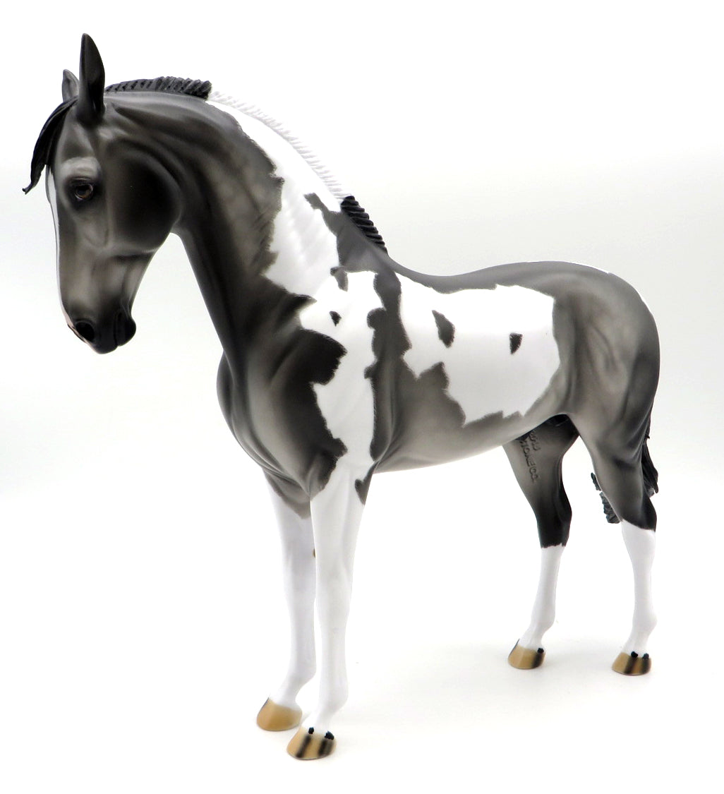 Soma - OOAK Etched Pinto Andalusian Painted by Kayla  MM 21