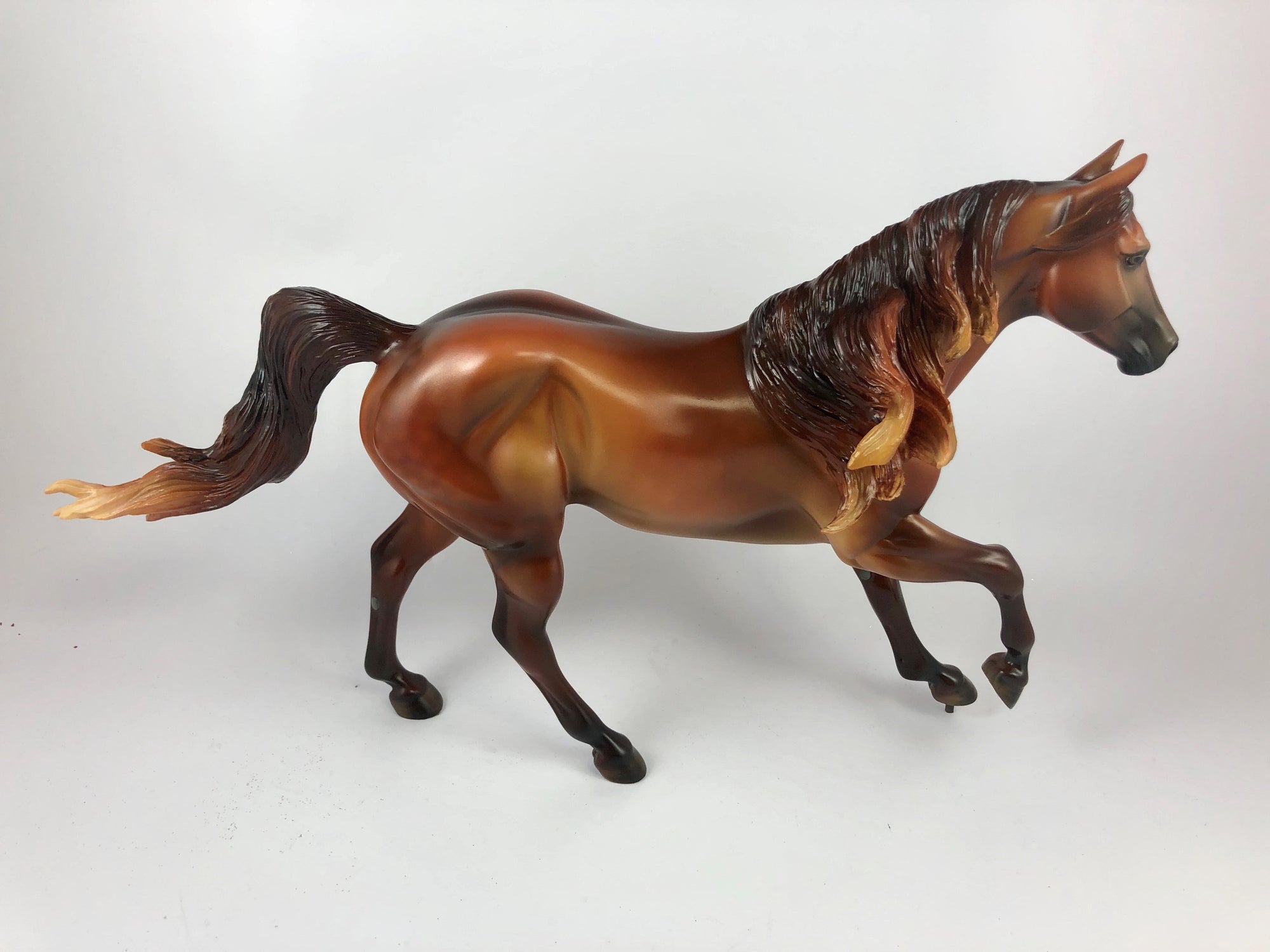 SPITFIRE - OOAK DAPPLED CHESTNUT FOUNDATION QUARTER HORSE BY MISSY FOX 10/04/19