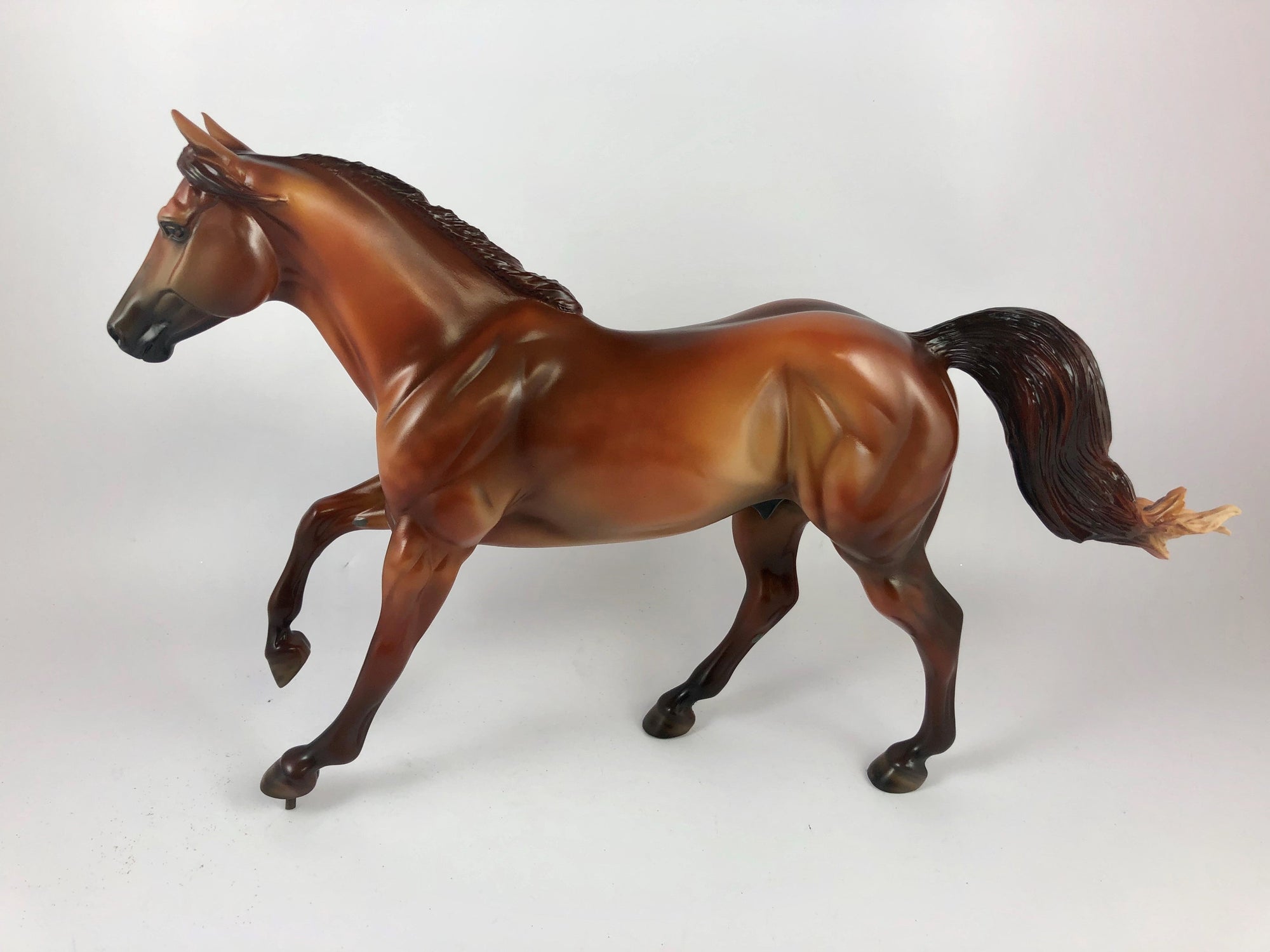 SPITFIRE - OOAK DAPPLED CHESTNUT FOUNDATION QUARTER HORSE BY MISSY FOX 10/04/19
