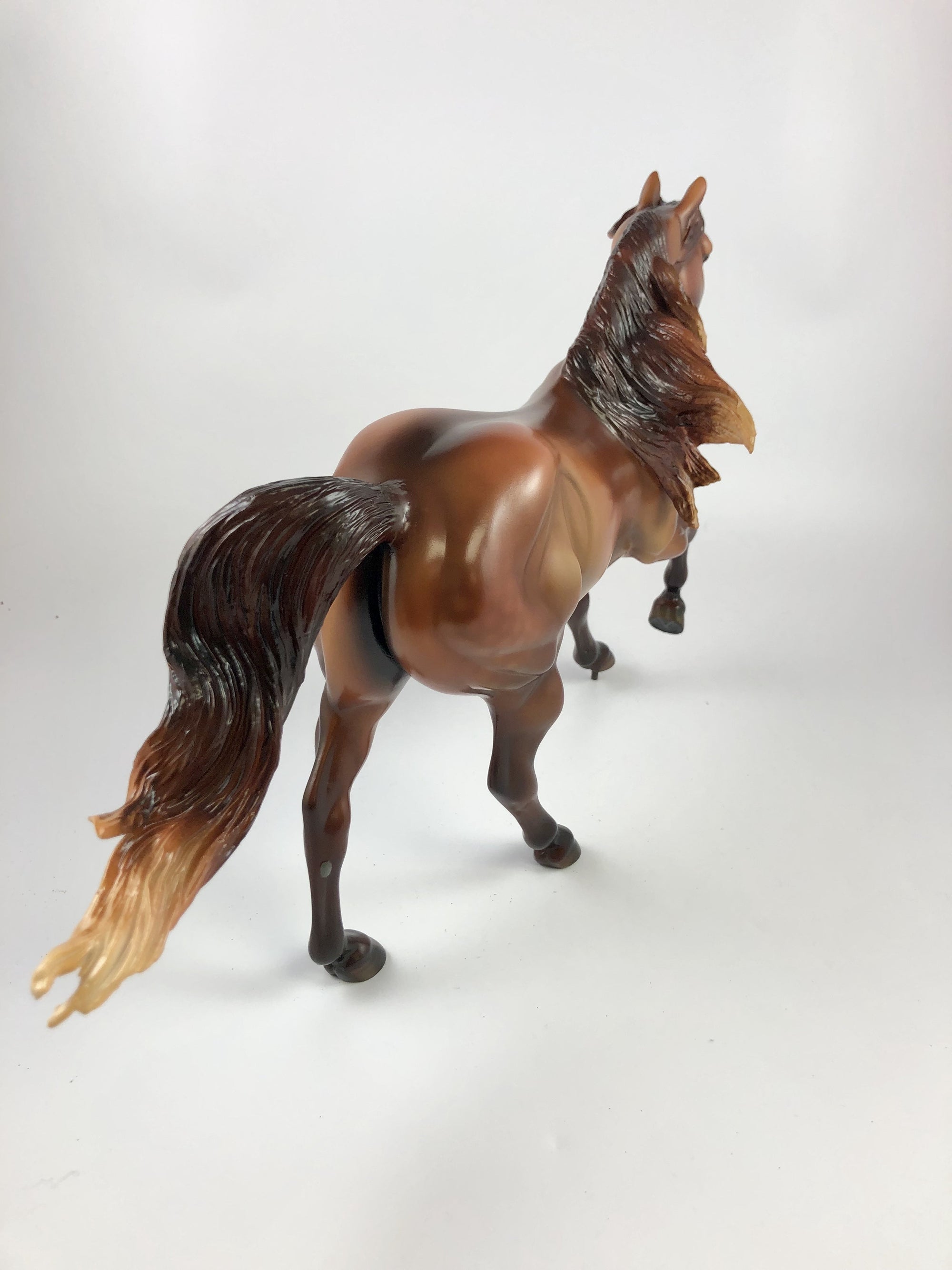 SPITFIRE - OOAK DAPPLED CHESTNUT FOUNDATION QUARTER HORSE BY MISSY FOX 10/04/19